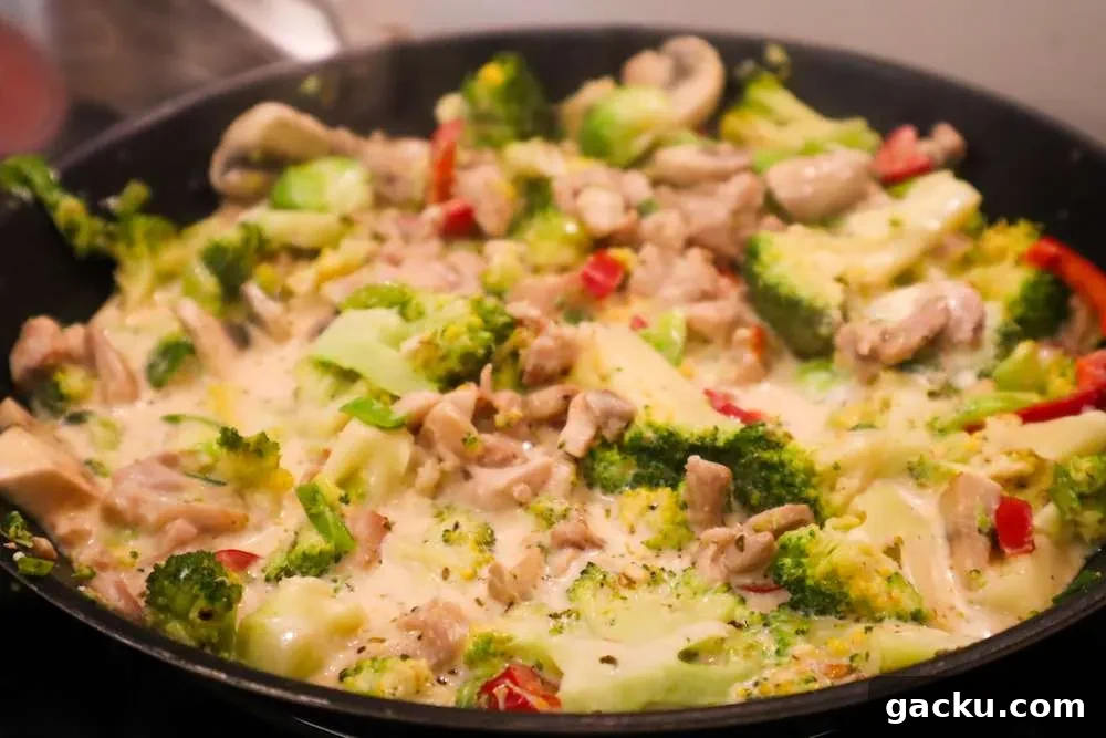 creamy keto chicken and veg 5