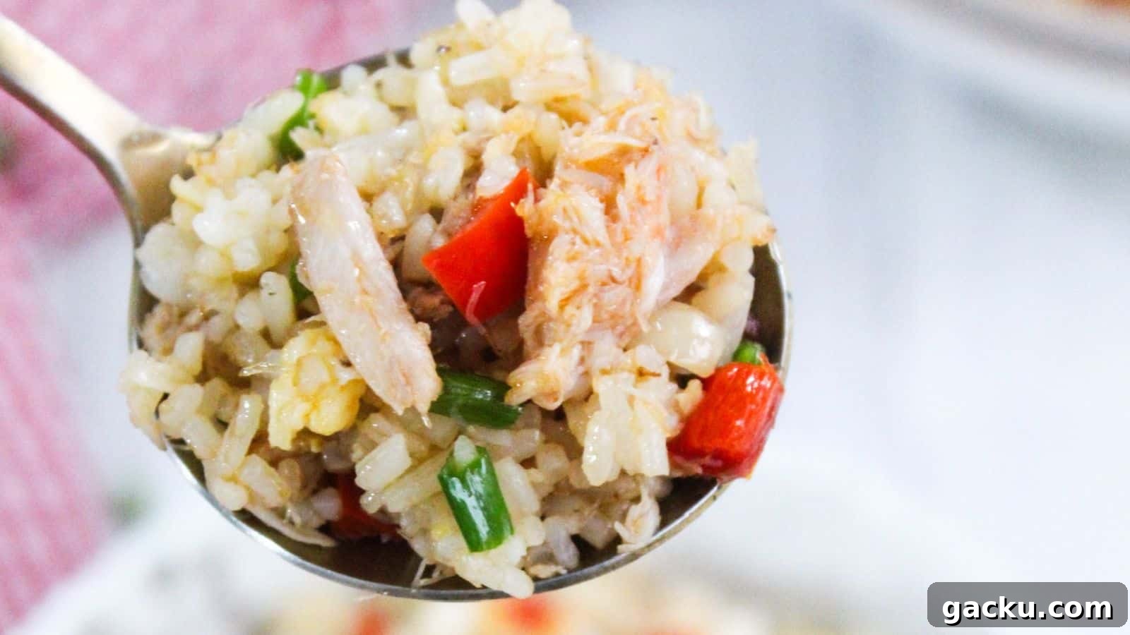 30 One-Pan Skillet Meals for Quick Cleanup and Big Flavor 25 A bowl of fried rice with vegetables and crab meat.