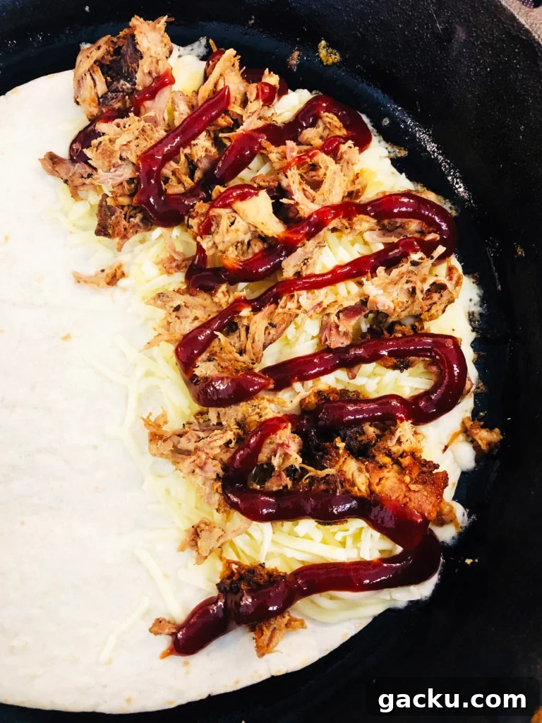 BBQ Pulled Pork Quesadillas