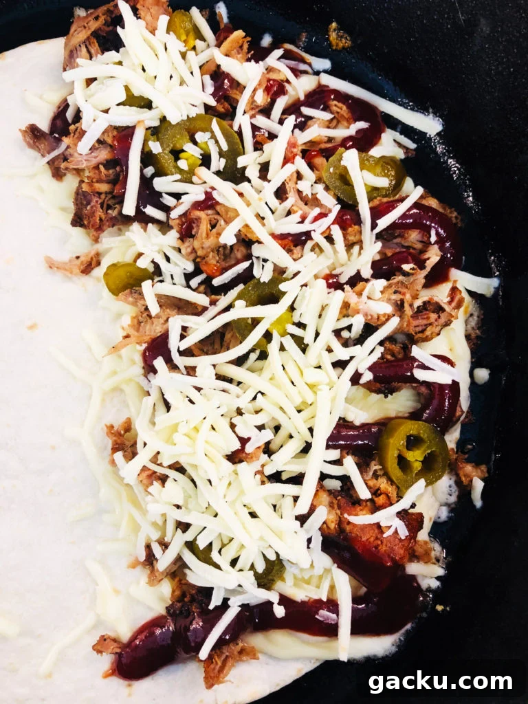 BBQ Pulled Pork Quesadillas