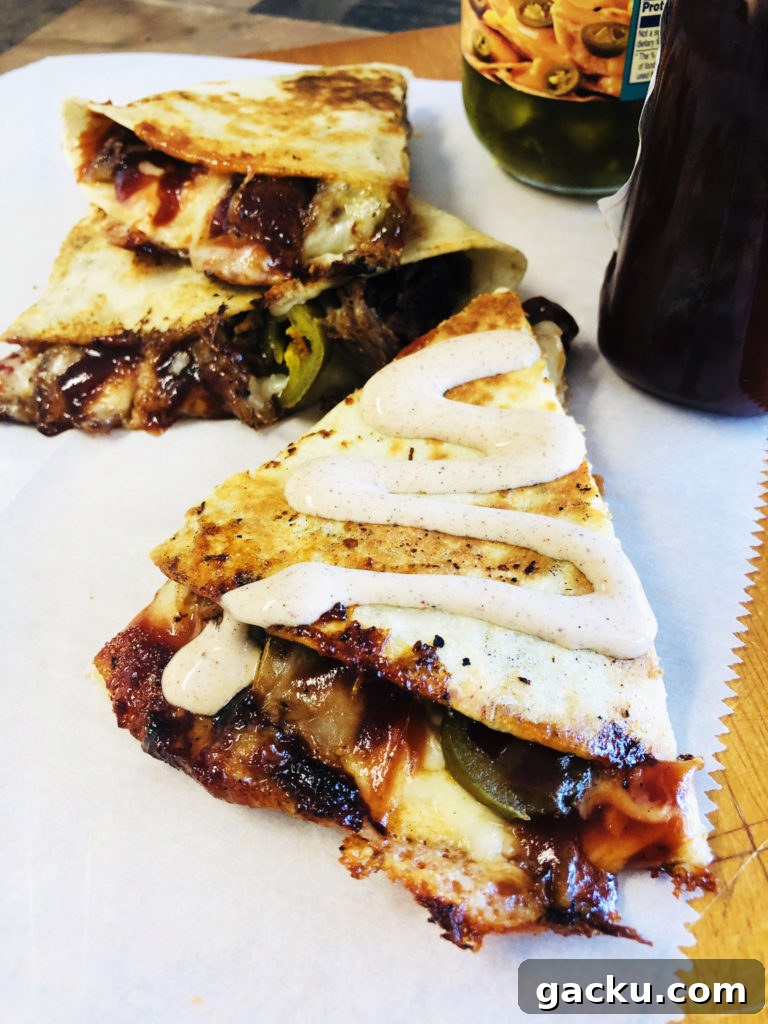 BBQ Pulled Pork Quesadillas