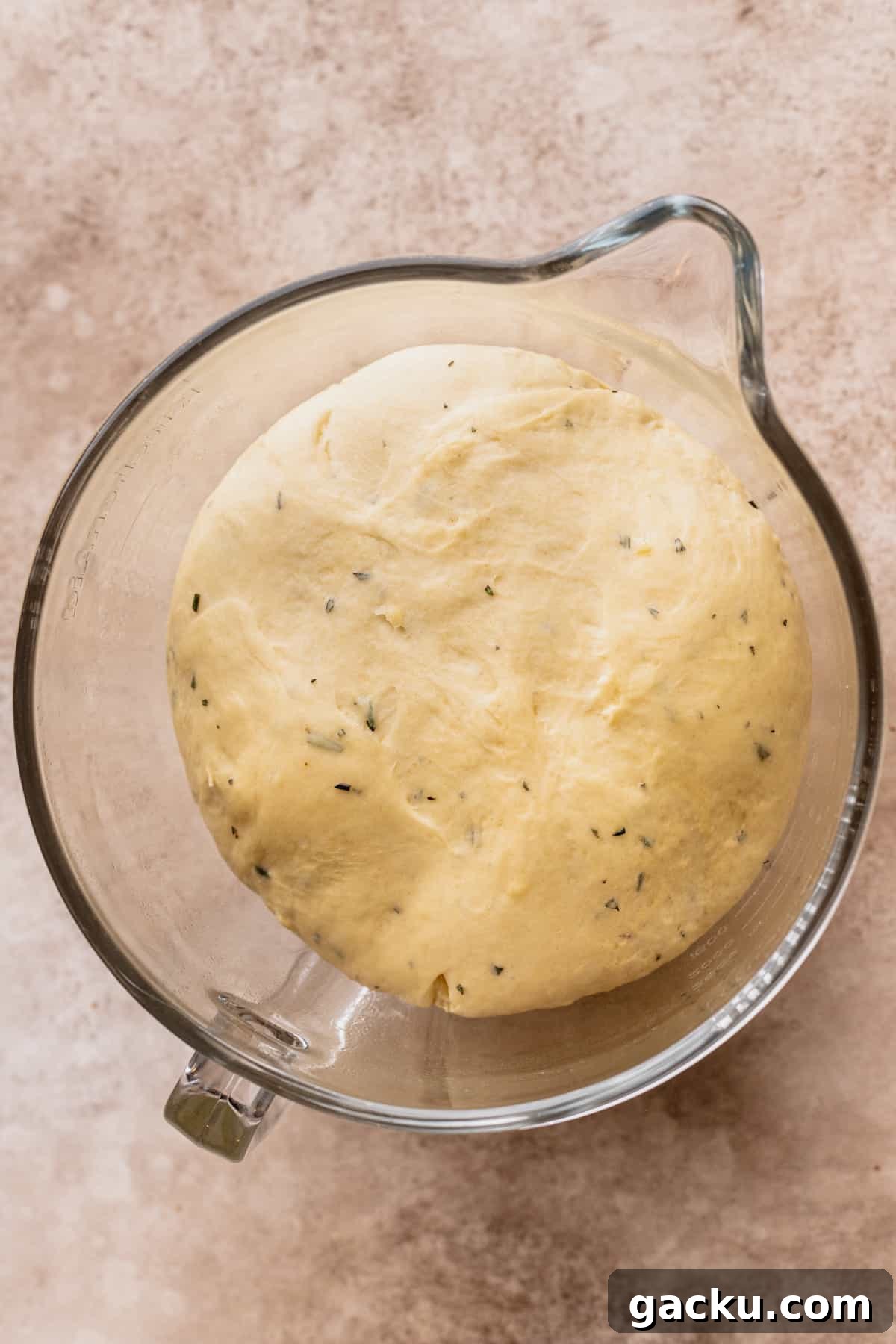 Dough after rising.