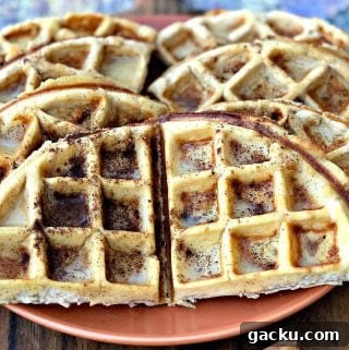 Low-Carb Cinnamon Roll Protein Waffles Recipe 6 img 6767 5