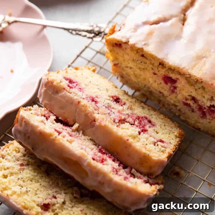 raspberry lemon poppyseed loaf cake.