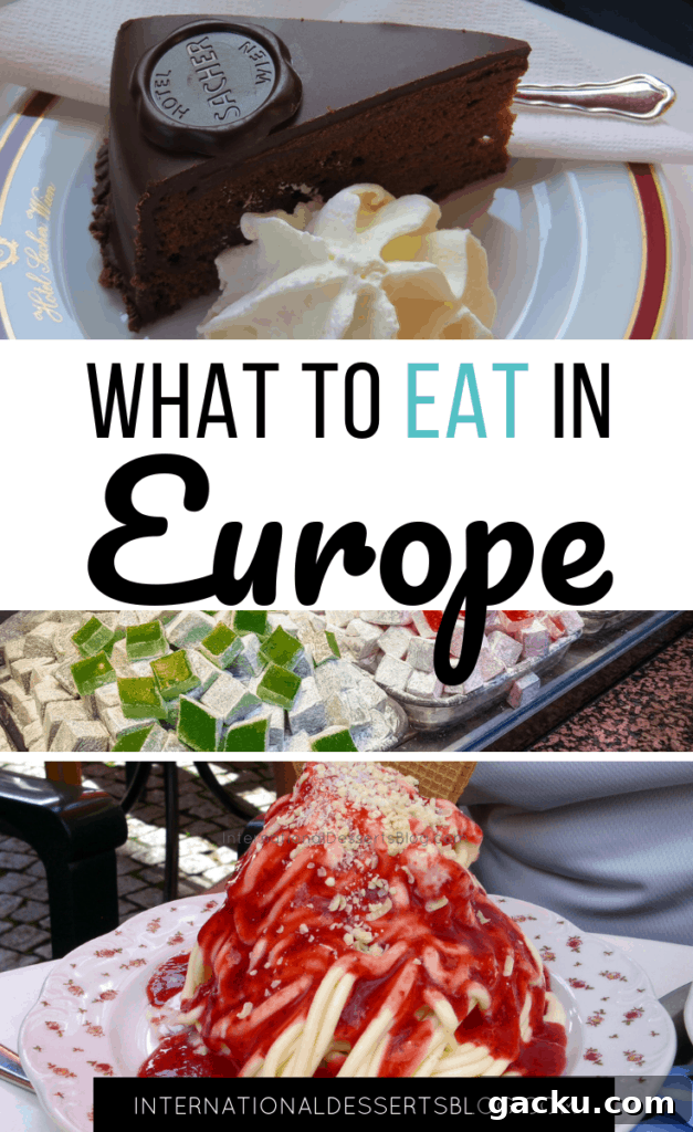Top European Desserts to Try Across the Continent 34 The BEST desserts and sweets are in Europe! Check out this list of authentic, traditional, mouthwatering treats you must try on your trip to Europe! #europe #traveltips #intldessertsblog