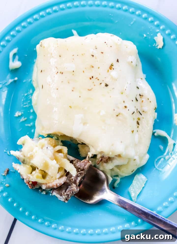 Philly Cheesesteak Lasagna Roll-Ups Recipe for Short Rib Filling 6 Philly Cheesesteak Lasagna Roll Ups