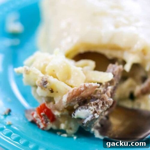 Philly Cheesesteak Lasagna Roll-Ups Recipe for Short Rib Filling 7 Philly Cheesesteak Lasagna Roll Ups