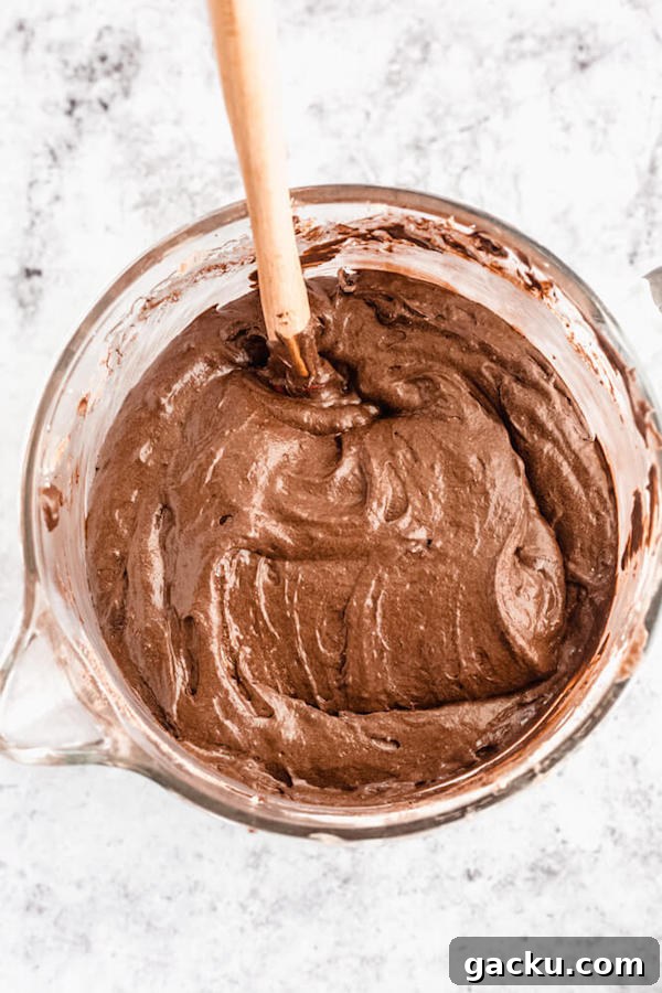 chocolate cake batter