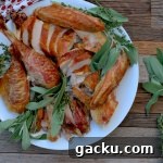 fresh herb dry brined turkey