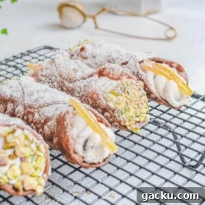 Vegan Cannoli: Crispy Shells with Creamy Ricotta-Style Filling 15 vegan cannoli topped with crushed pistachios