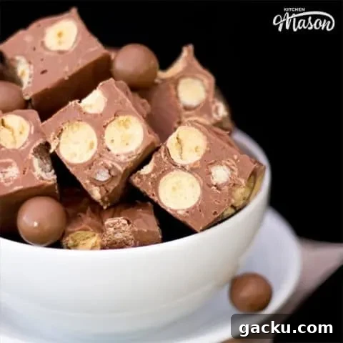 Maltesers Microwave Fudge in a bowl