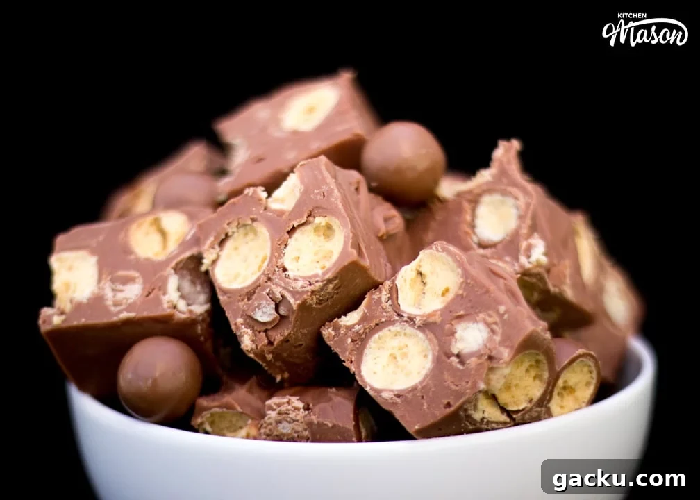 Maltesers Microwave Fudge in a bowl.