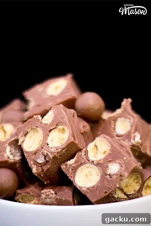 Maltesers Microwave Fudge in a bowl