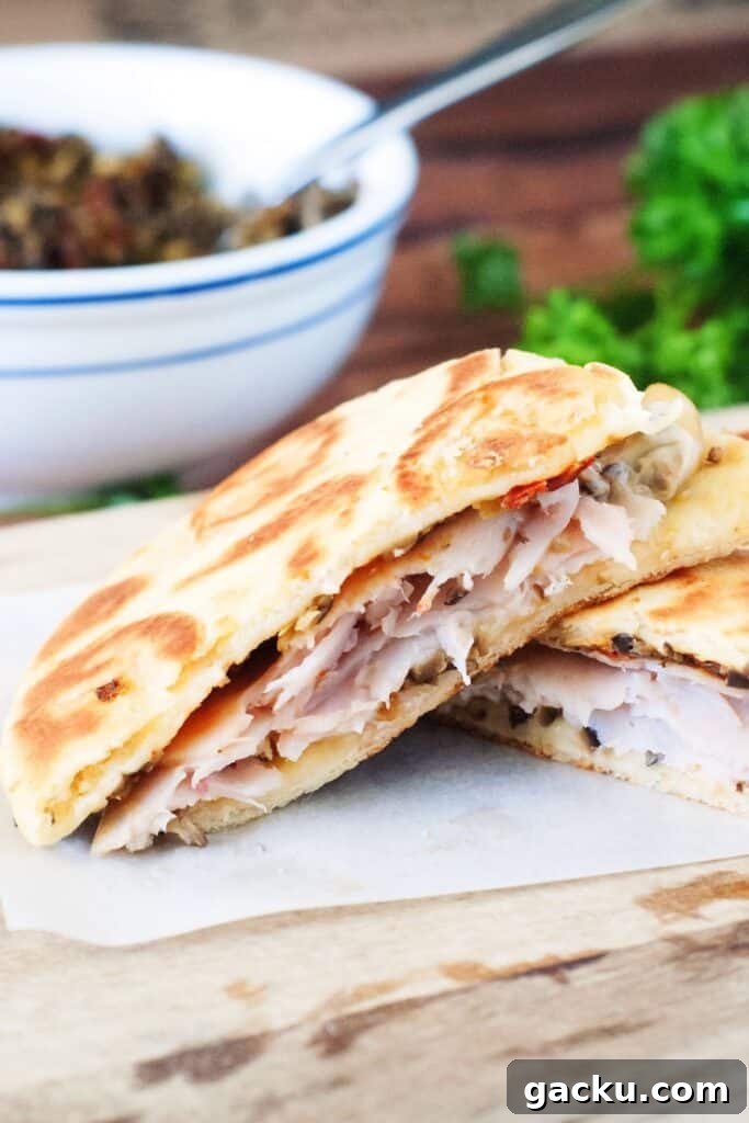 Italian Flatbread Turkey Melts with Mozzarella and Pesto 2 Italian Flat Bread Turkey Melts