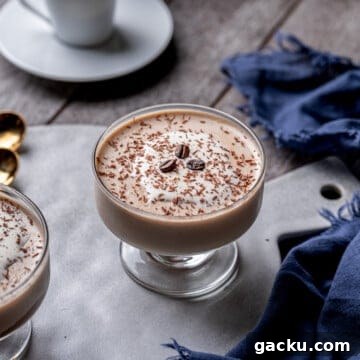 Coffee Panna Cotta with Chocolate Ganache