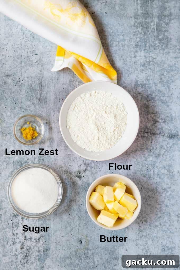 Ingredients to make this Coffee Cake's crumb topping.