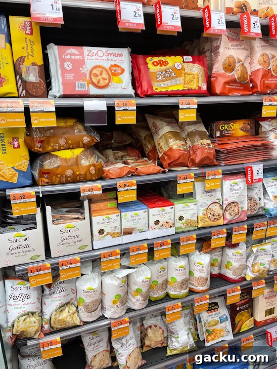 Gluten-Free Travel Tips for Italy: Where to Eat & What to Avoid 23 GF products in Carrefour Express