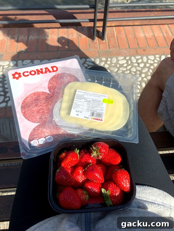 Gluten-Free Travel Tips for Italy: Where to Eat & What to Avoid 24 Picnic with GF products from CONAD