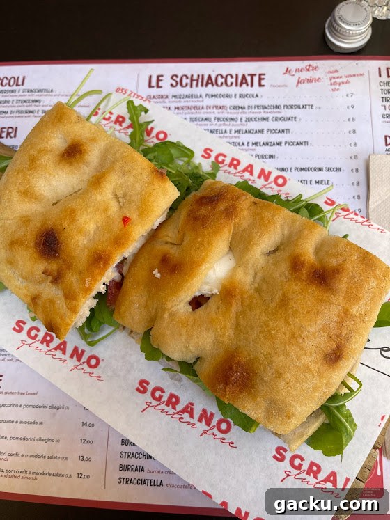 Gluten-Free Travel Tips for Italy: Where to Eat & What to Avoid 8 Sgrano sandwich Florence