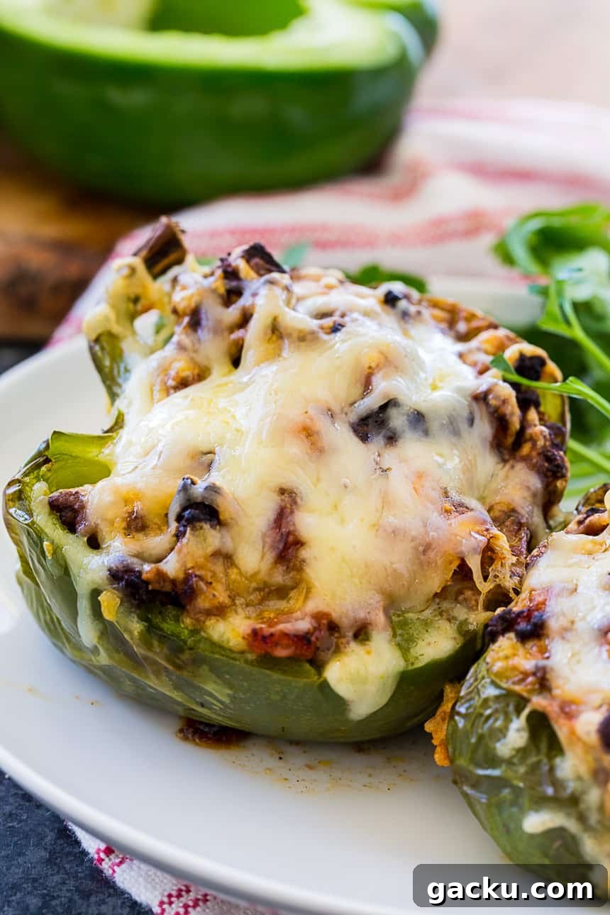 Air Fryer Taco-Stuffed Bell Peppers | Low-Carb Dinner Idea 5 Air Fryer Taco Stuffed Peppers (Low Carb)
