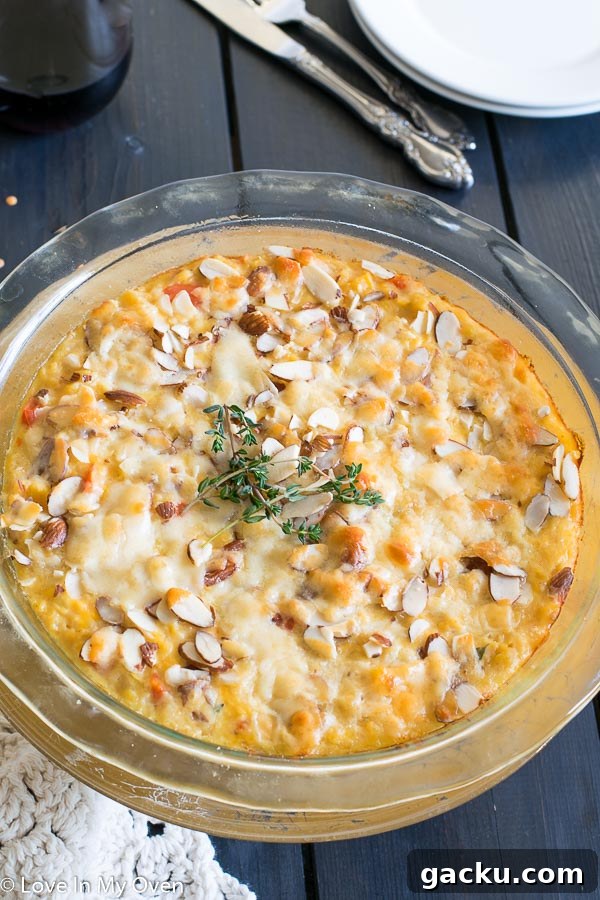 Cheesy Lentil Casserole with Garlic and Herbs 2 Cheesy Lentil Bake