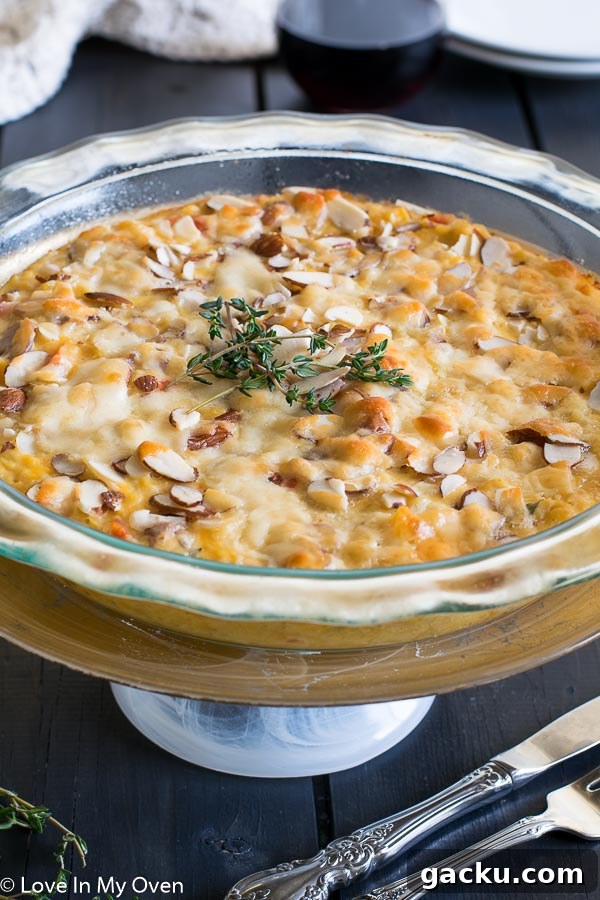 Cheesy Lentil Casserole with Garlic and Herbs 5 cheesy lentil bake