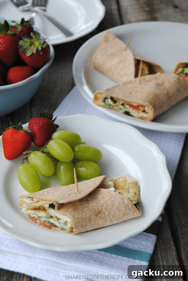 Mediterranean Breakfast Wrap Recipe: Quick Flavor-Packed Morning Meal 5 Mediterranean breakfast wraps are a healthy way to start the day! Packed with egg whites, spinach, tomatoes, feta and even hummus, this wrap is protein packed and hearty enough for brunch or lunch, too!